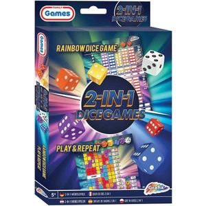 Grafix 2-in-1 Dobbelspel - Rainbow Dice & Play and Repeat voor kinderen vanaf 5 jaar