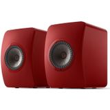 Kef LS50 Wireless 2 Boekenplank speaker - Grimson Red (per paar)