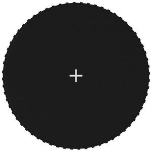 Springmat voor 12 feet/3,66 m ronde trampoline stof zwart