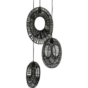 Hanglamp Pendant Ovo cluster round - black