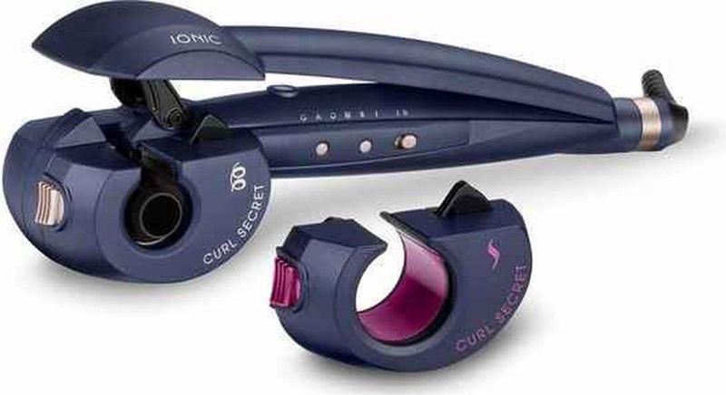 BaByliss - Sensor Curl Secret C1500E - Automatische Krultang - Blauw - 2 Opzetstukken