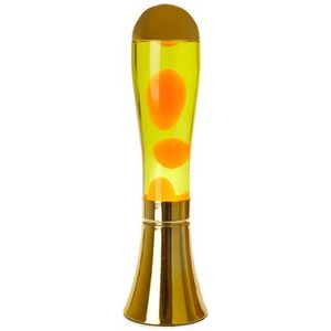 Balvi lava lamp Magma goud aluminium - Geel / 45 x 12 x 12 cm / Aluminium