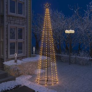 Kegelkerstboom 400 LED&#39;s 100x360 cm warmwit