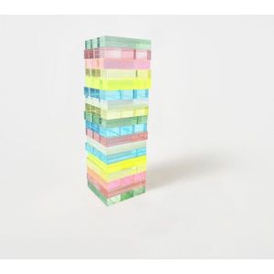 Sunnylife - Games Lucite Mini Jenga Aurora - Multicolor / Acrylaat Kunststof