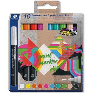 Staedtler Lumocolor paintmarker, set van 10