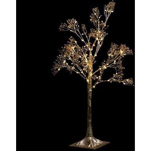 Kunstkerstboom goud - H90 CM - 114 LED - Kerstdecoratie - Decoratieve verlichting