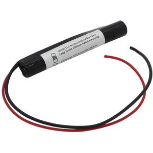 Batterij voor noodlicht NiMH 3.6V 500mAh L1x3 Lady N met 200 mm kabel aan één zijde vervangt 3.6 V b