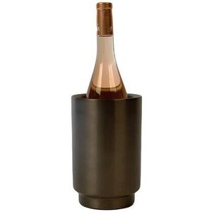 XLBoom Rondo Wijnkoeler - RVS - Zwart - 13 × 13 × 20 cm