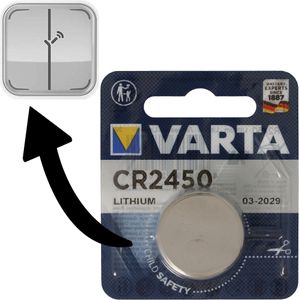 Batterij geschikt voor Osram Lightify Switch dimmer 1x Varta CR2450 lithium batterij IEC CR 2450