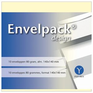 Papyrus - Envelop 140x140mm ivoorwit  | 10 stuks