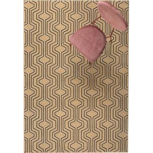 Bold Monkey Swining Lines Vloerkleed 160x230 - Beige