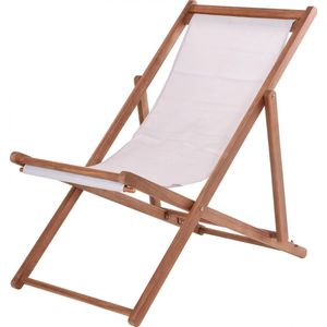 Tuinstoel - Strandstoel - Lounge Stoel - beige