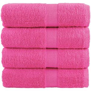 Washandjes 4 st 600 g/m 30x30 cm 100% katoen roze