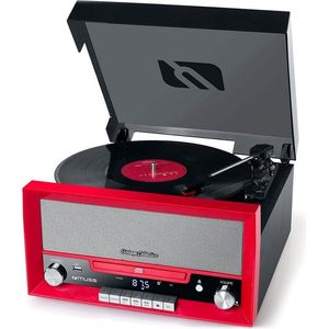 Muse MT-110 RD Muziekcenter Vinyl-Radio-CD-Bluetooth - Rood