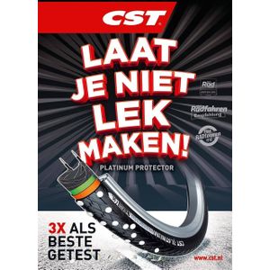 Buitenband CST Platinum Protector 28 x 1.40" 37-622 mm - zwart met reflectie