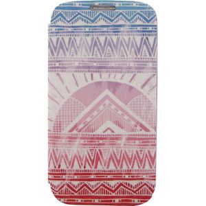 Xccess Book Stand Case Samsung Galaxy S4 I9500/I9505 Aztec Pink