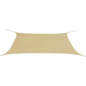 Zonnescherm rechthoekig 4x6 m oxford stof beige