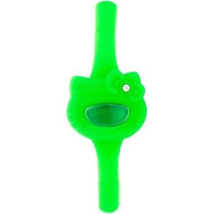 Hello Kitty - hk7123l-22 - Polshorloge - Groen - Natuurlijk Rubber