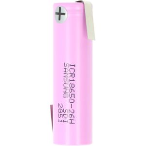 Samsung ICR18650-30A LiCoO2 3,7 Volt 3000mAh batterij met Z-vormige soldeerlippen