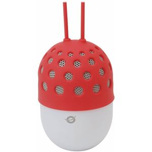 Conceptronic CSPKBTWPHLR Wireless Waterproof Bluetooth LED Speaker - Rood