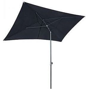 Borek - Ancona Stokparasol Rechthoek 135x215 cm zwart