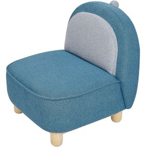 Beliani FABORG - Kinderstoel - Blauw - Polyester