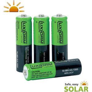 Luxform Lighting - Luxform Oplaadbare Solar Batterij AA