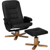 Beliani RELAXPRO - Fauteuil - Zwart - Kunstleer