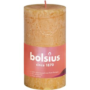 Bolsius - Rustiek Shine stompkaars 100/50 Honeycomb Yellow