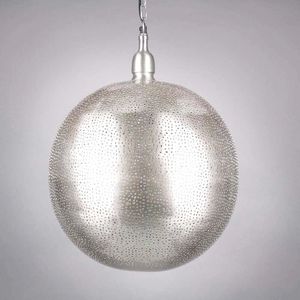 Oosterse Hanglamp Dalal Nikkel Goud Ø 40 x 50cm