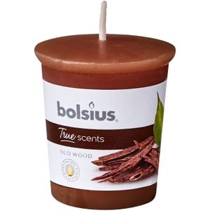 3 stuks - Bolsius - Votive 53/45 rond True Scents Oud Wood