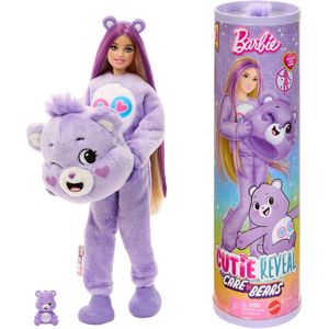 Barbie Cutie Reveal - Troetelbeertjes - Eerlijkheidsbeertje met 10 verrassingen - Paars