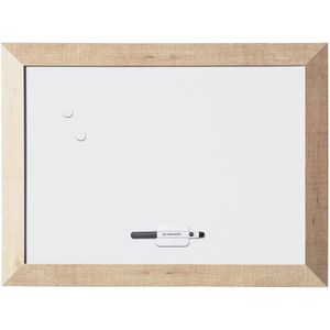 Bi-Office Kamashi magnetisch whiteboard met naturel kader