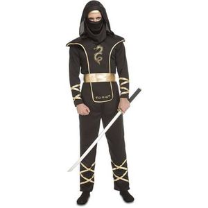 Kostuums voor Volwassenen My Other Me 4 Onderdelen Zwart Ninja Maat M/L