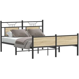 Bedframe zonder matras hout sonoma eikenkleurig 140x190 cm