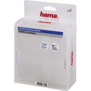 Hama 04733810 Cd / Dvd Beschermhoezen - 100 stuks / Transparant