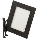 J-Line fotolijst - fotokader met figuur - aluminium - zwart/wit - large
