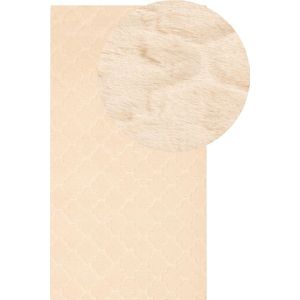 GHARO - Shaggy vloerkleed - Beige - 80 x 150 cm - Polyester