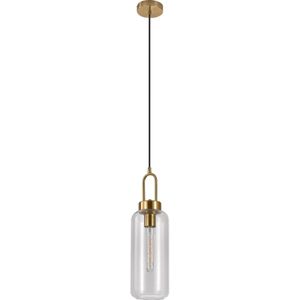 House Nordic Luton Hanglamp – Cilinder – Glas & Messing