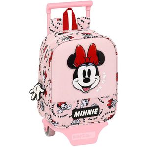 Schoolrugzak met Wielen Minnie Mouse Me time Roze (22 x 27 x 10 cm)