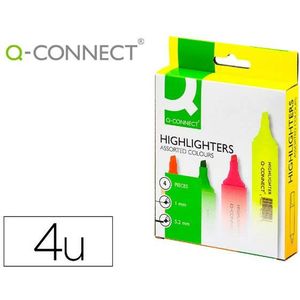 Markering Q-Connect KF01116 Multicolour (4 Stuks)