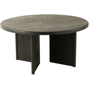 J-Line tafel Rond Teak - hout - zwart