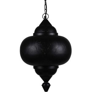 Arabische Hanglamp Ines Zwart Goud Ø 33 x 52cm