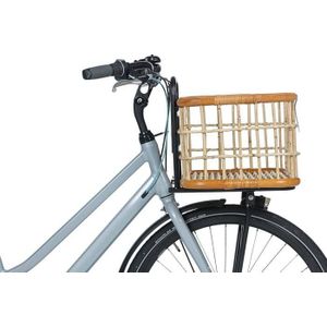 Rotan fietsmand Basil Green Life L 30 liter 46 x 35 x 28 cm - natural bruin