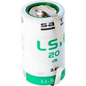 SAFT LSH 20 lithiumbatterij 3.6V Primaire LSH20 met U-soldeertags