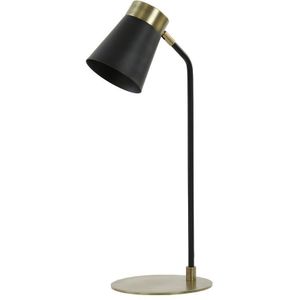 Light&living Bureaulamp 22x20x55 cm BRAJA mat zwart-antiek brons