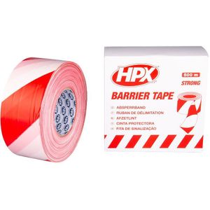 HPX Afzetlint | Wit/Rood | 70mm x 500m - B70100  - B70100