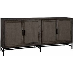 Tower living Carini Sideboard black 4 drs. 200x45x90