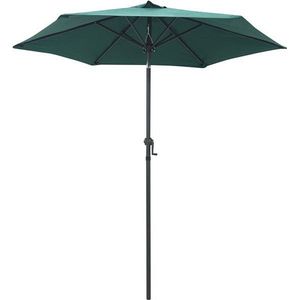 vidaXL - Parasol - 200x224 - cm - aluminium - groen