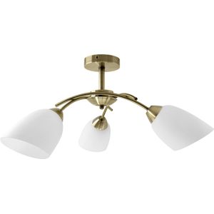 Activejet Klassieke plafondkroonluchter hanglamp NIKITA Patina triple 3xE27 voor woonkamer